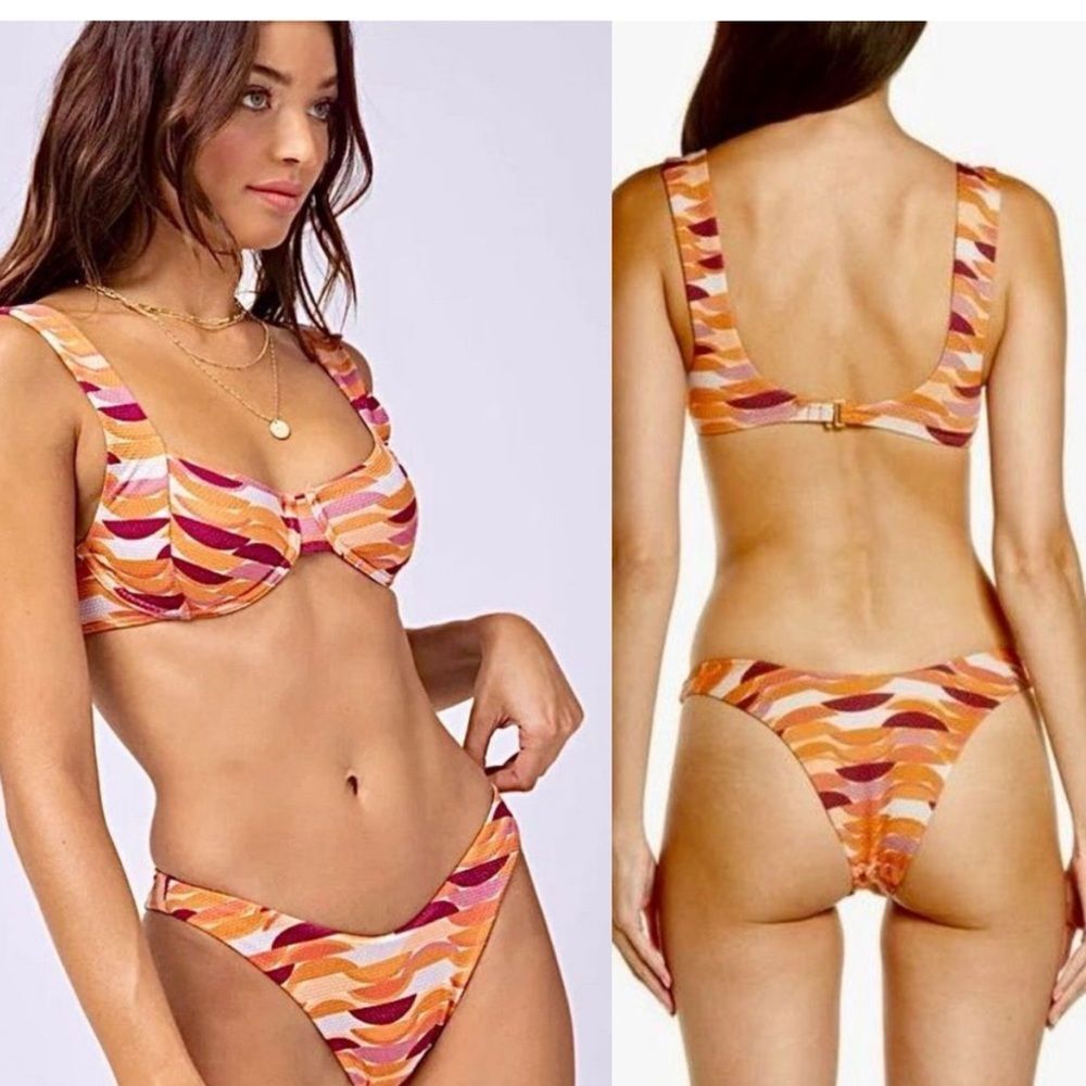 NWT L*SPACE Bikini Set Tori Bikini Top & Camacho Bottoms size small